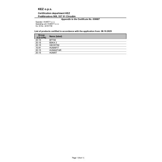 Slika Humastar tekuće organsko gnojivo 1 L